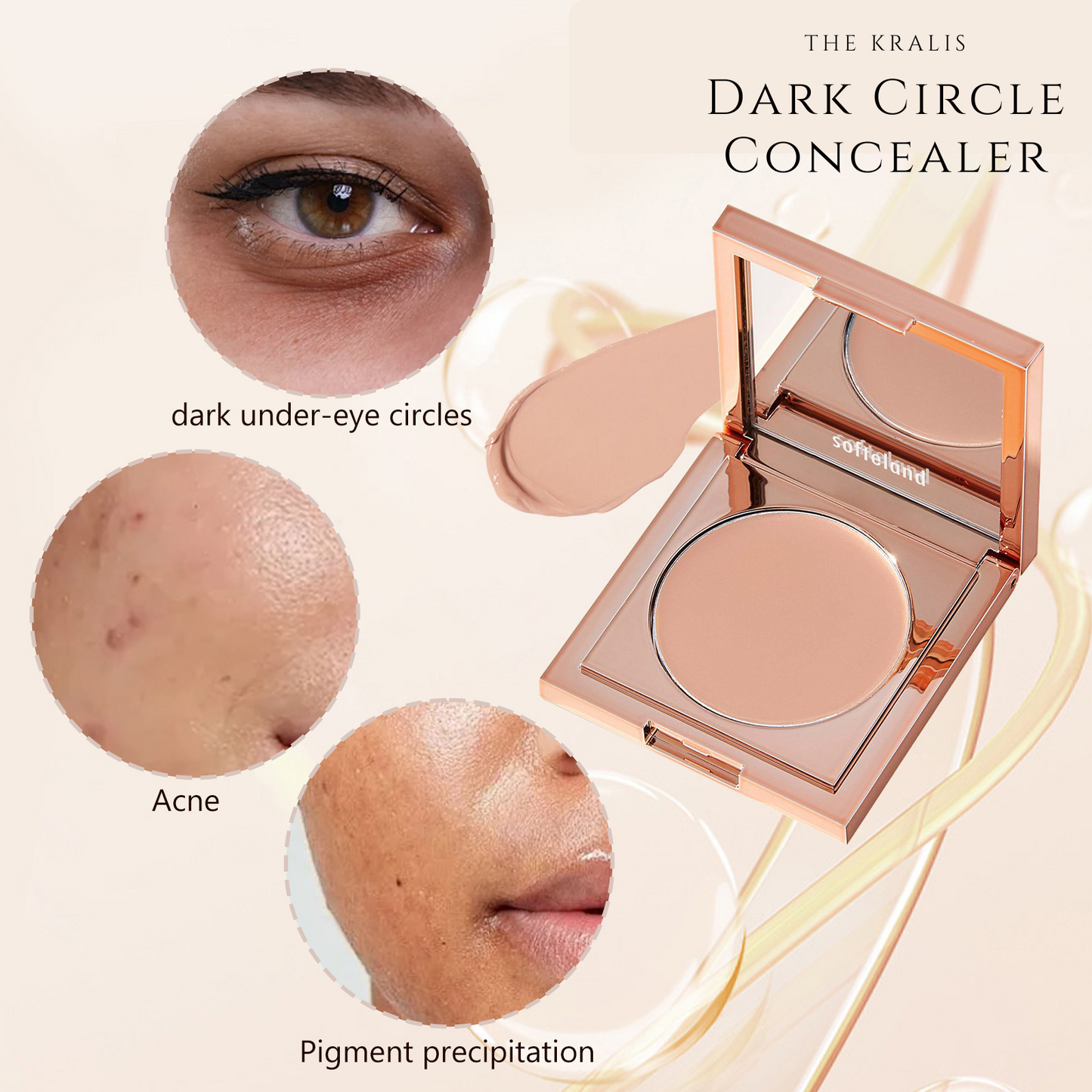 The Kralis™ Concealer Paw Brush & Dark Circle Defense Collection