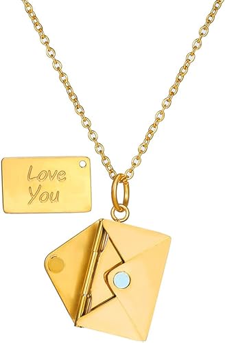 The Kralis™   - ENVELOPE LOVE LETTER PENDANT NECKLACE